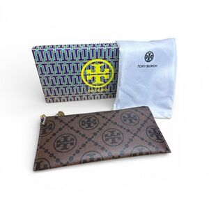 Tory Burch NWOT  Brown Clutch Inclusion with Dust Bag and Box